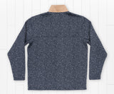 Washed   Navy | Cascade Herringbone Pullover | Back