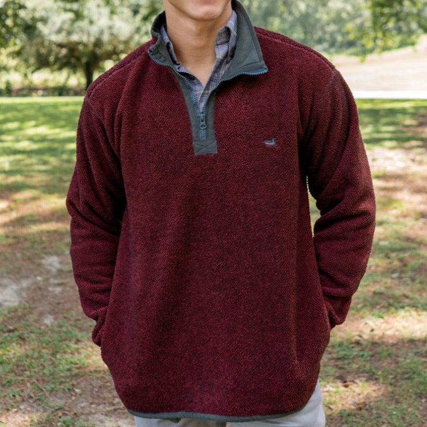 Maroon | Highland Alpaca Pullover | Fleece